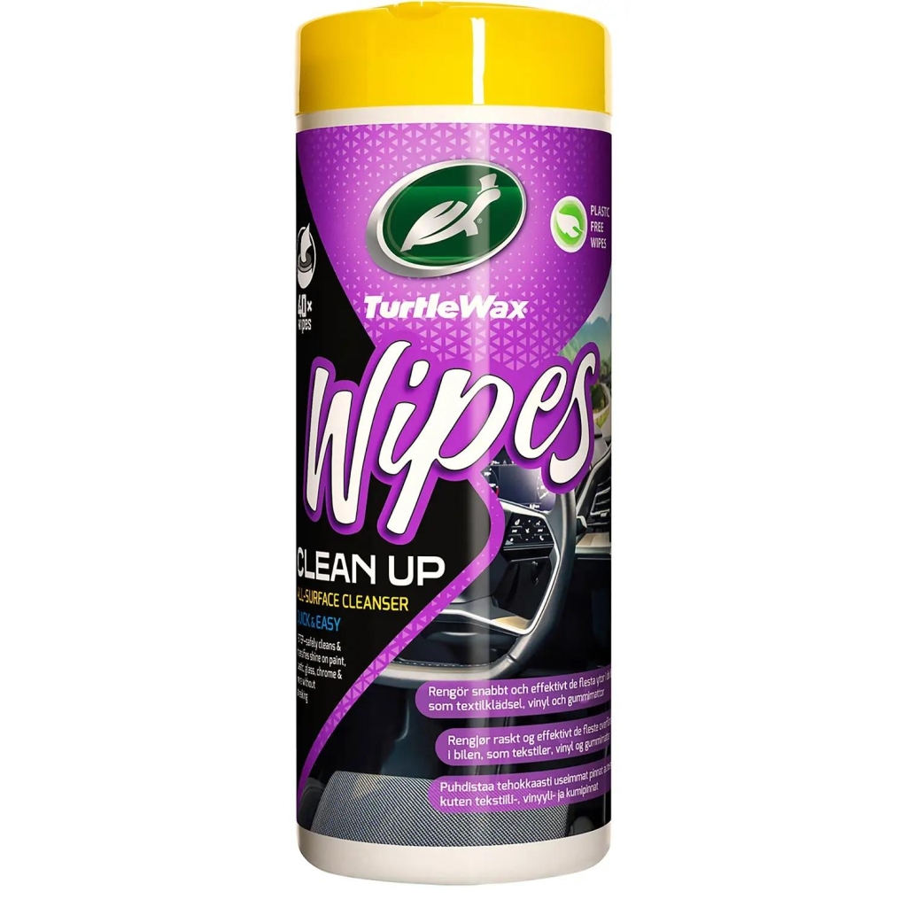 Turtle Wax Wipes Clean Up